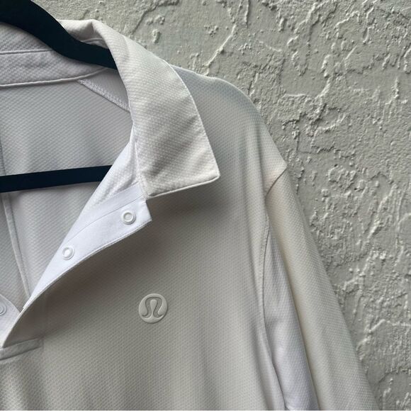 LULULEMON Polo Mens XL Logo Sport Short Sleeve Golf Preppy - Picture 3 of 6